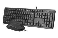 A4 TECH KR-3330S USB KABLOLU Q KLAVYE MOUSE SET SIYAH SLİENT